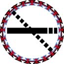 No Smoking logo with Native American border